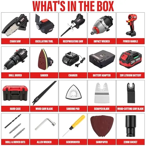 Thumbnail 6 of TEENO 20V 6-in-1 Brushless Cordless Multi-Tool