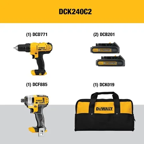 Thumbnail 2 of DEWALT 20V MAX Cordless Drill Impact Combo
