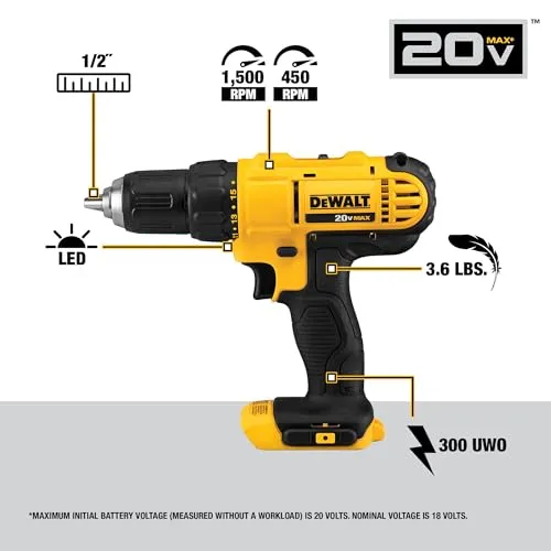 Thumbnail 3 of DEWALT 20V MAX Cordless Drill Impact Combo