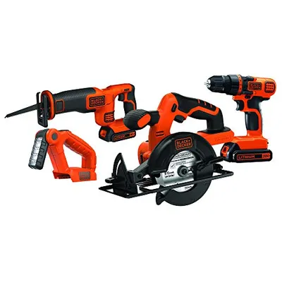 BLACK+DECKER 20V MAX 4-Tool Cordless Combo Kit