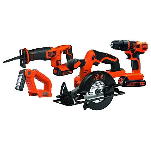 Image BLACK+DECKER 20V MAX 4-Tool Cordless Combo Kit