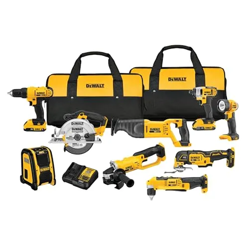 Image DEWALT 20V MAX 9-Tool Cordless Combo Kit